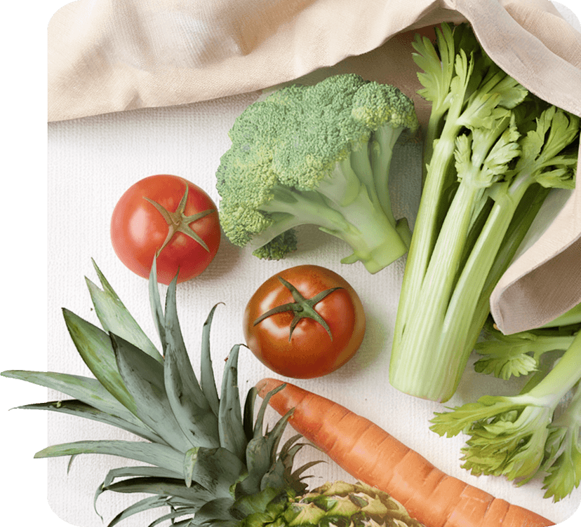 صورة توضيحية للخضروات والفواكه المتوفرة في علوة الرشيد